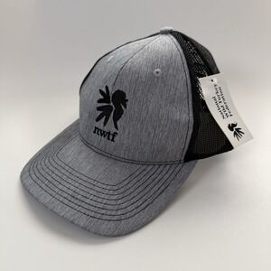 National Wild Turkey Federation NWTF Snapback Trucker Hat Gray Black Mesh OSFM
